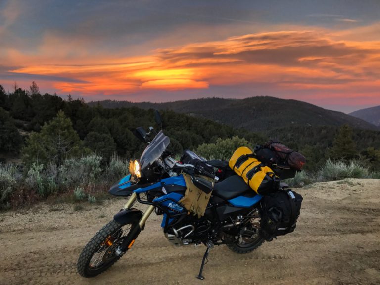 BMW F800GS by the Tecuya Mtn 4x4 camps